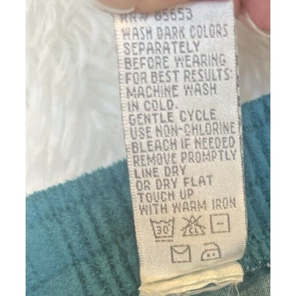 Vintage 80s Koret Embroidered Midi Skirt Size 24W Faux Suede Cottage Grannycore - Picture 11 of 11